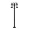 Z-Lite Roundhouse 3 Light Outdoor Post Mounted Fixture, Black And Clear Seedy 569MP3-567P-BK - alternate 2